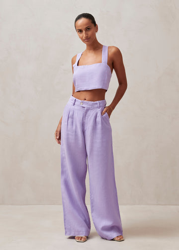 The Group by Babaton SONTAG LINEN PANT | Aritzia US